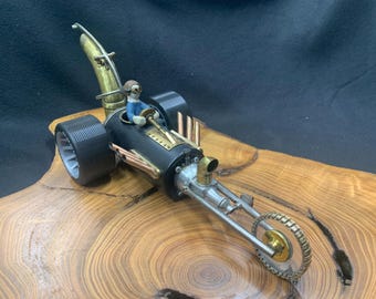 Archibald’s Rat Rod, Steampunk Vehicle, Dragster