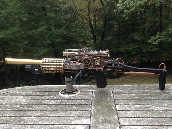 Custom Orders Only Steampunk Rifle Steampunk Machine Gun Ray Gun