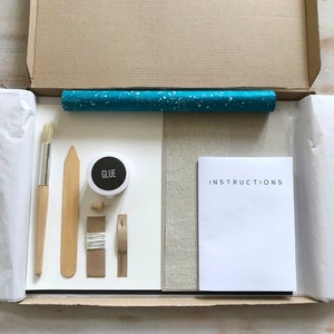 Bookbinding Kit No2: Make Your Own Hardcover Book! Handmade notebook, sketchbook, journal. Perfect DIY Creative Gift | Craft Kit