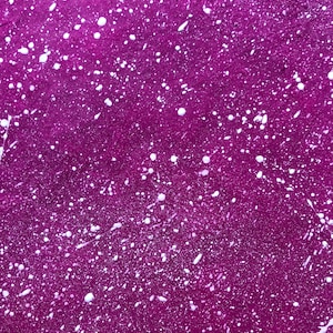 fucshia cover paper w/ white splatters