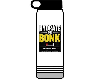 Hydrate or Bonk vattenflaska | 32oz isolerad sportflaska