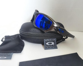 Oakley Pitboss 2 Polarized Sunglasses Frame Matte Black Blue.