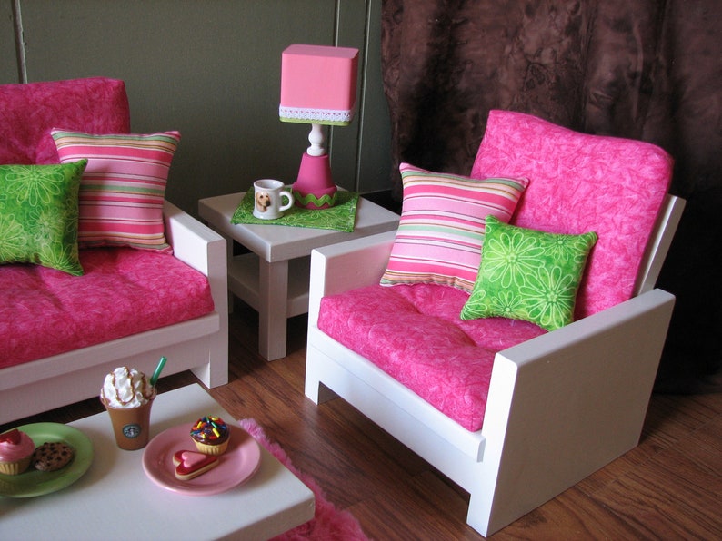 18 Doll Furniture American Girl sized Living Room Etsy