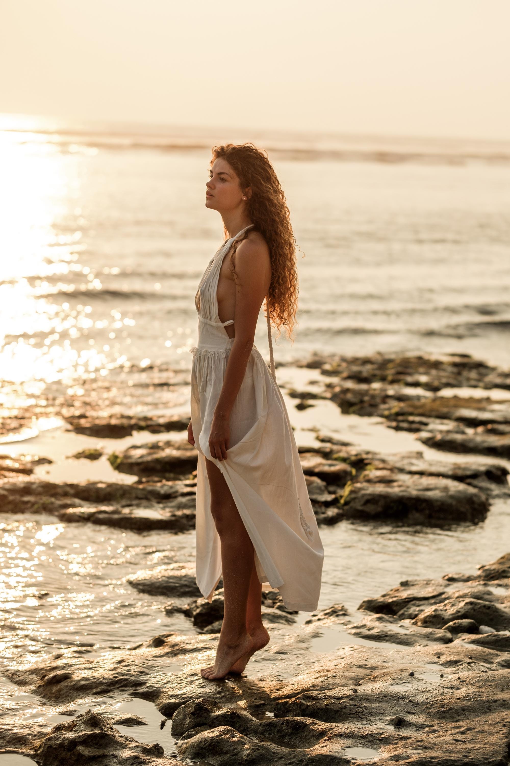 White Flowing Beach Dress - Etsy