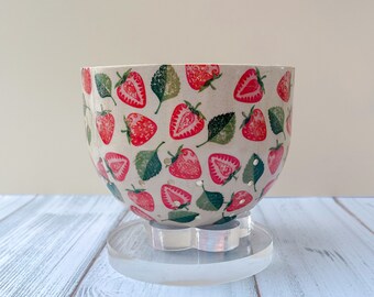 Strawberry Berry Ceramic Bowl,  Handmade Strawberry Bowl, Gardener Gift Idea, Strawberry Lovers, Berry Gift For Mom, Fruit Bowl