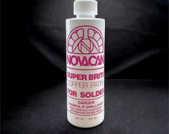 Novacan SuperBrite Copper Patina 8oz. - Stained glass supplies