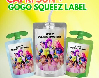 Kpop Demon Hunters Capri Sun Labels, Gogo Squeez Wrapper Printable, Dr ...