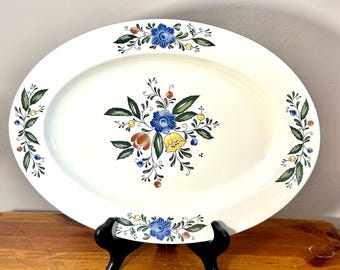 1982 Asta Floral Platter - Unused - Grandma Cottage