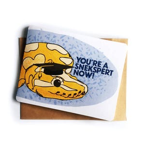 Vous êtes un | Snekspert bonne carte d’emploi | carte de fin d’études | Fier de vous Carte | Bon travail