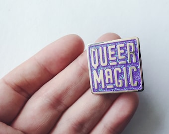 Queer Magic Enamel Pin | Queer Cloissone Pin | Pins for friends | Queer Magic Pin | Lgbtq pride flair