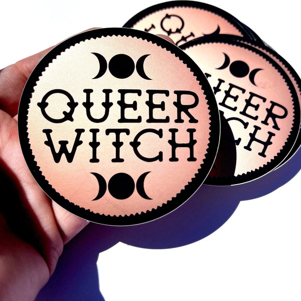 Queer Magic Rose Gold Matte Sticker