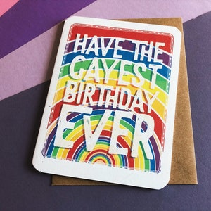 Gayest Verjaardag ooit Kaart - LGBTQ + Verjaardagskaart - Queer Verjaardagskaart