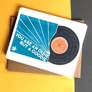 Vintage Vinyl Geburtstagskarte | Toller Retro Papa | Geburtstagskarte | Papa Geburtstag | Lustige Geburtstagskarte | Oldie But Goodie Dad Karte