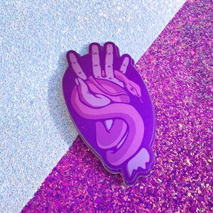 Snake & Hand Witchy Matte Sticker