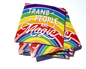 Trans People Are Magic Sticker