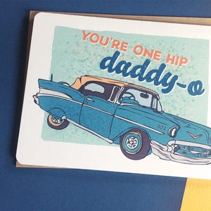 Hip Daddy-o Birthday Card: Classic Car Dad - Etsy