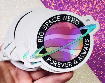 Big Space Nerd Sticker