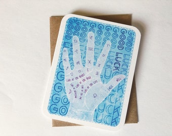 Good Luck Palmistry Card - Card for Witchy Friends and Witchy Deeds