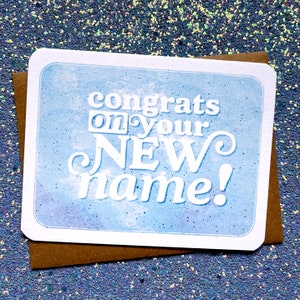 Congrats on Your New Name Trans Name Change Card image 5