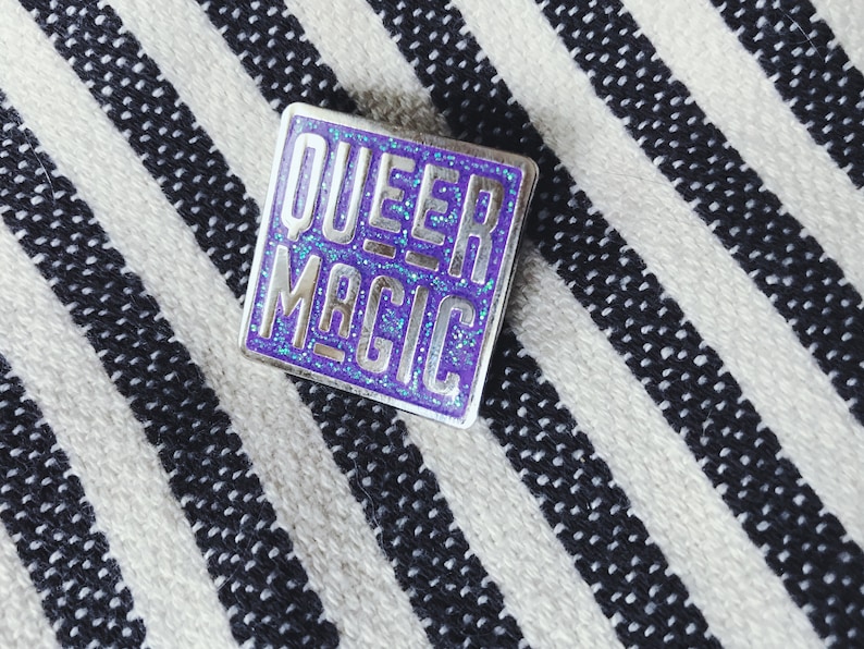 Queer Magic Enamel Pin Queer Cloissone Pin Pins for | Etsy