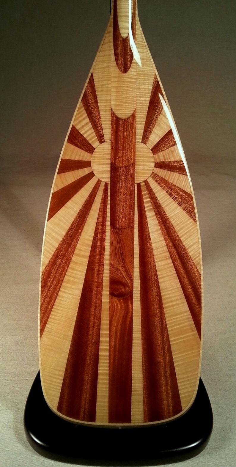 wooden canoe paddle 12 degree double bend s-blade etsy