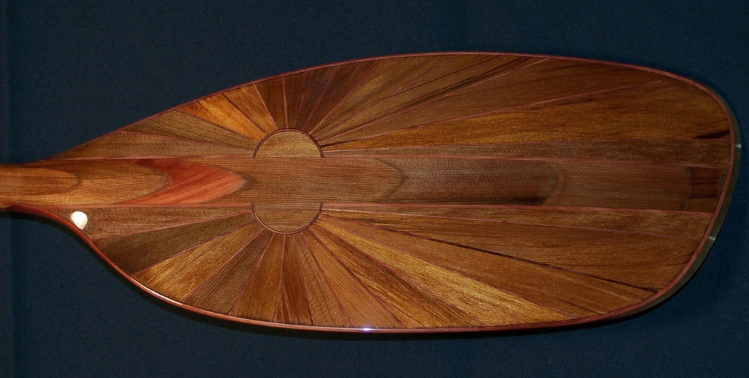 Wooden Kayak Paddle, 45 Degree Feather Angle, 235 Cm Long, Lightweight