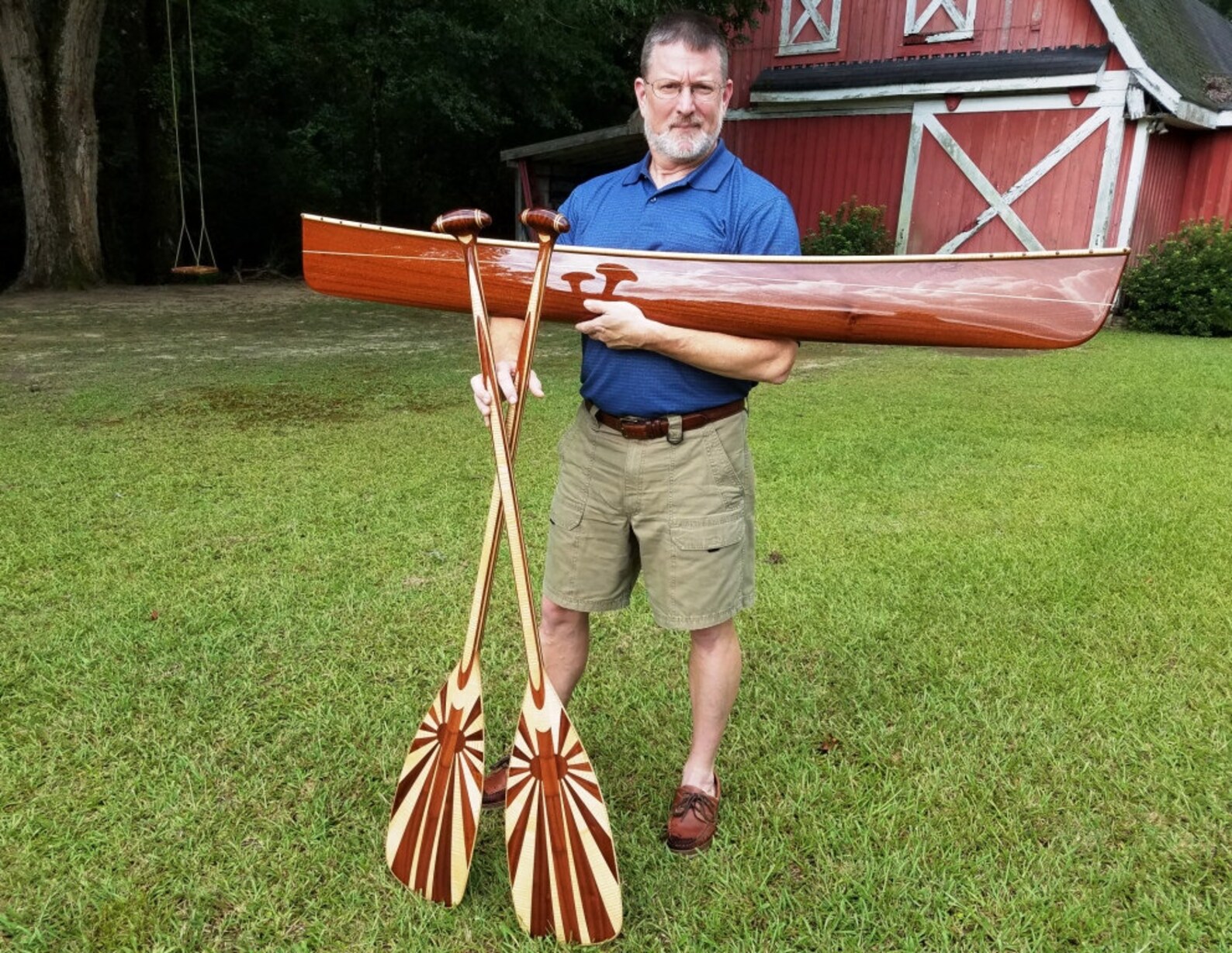 Wooden Canoe Model Bas Relief Approx 1/2 Scale Sapele Hull Etsy