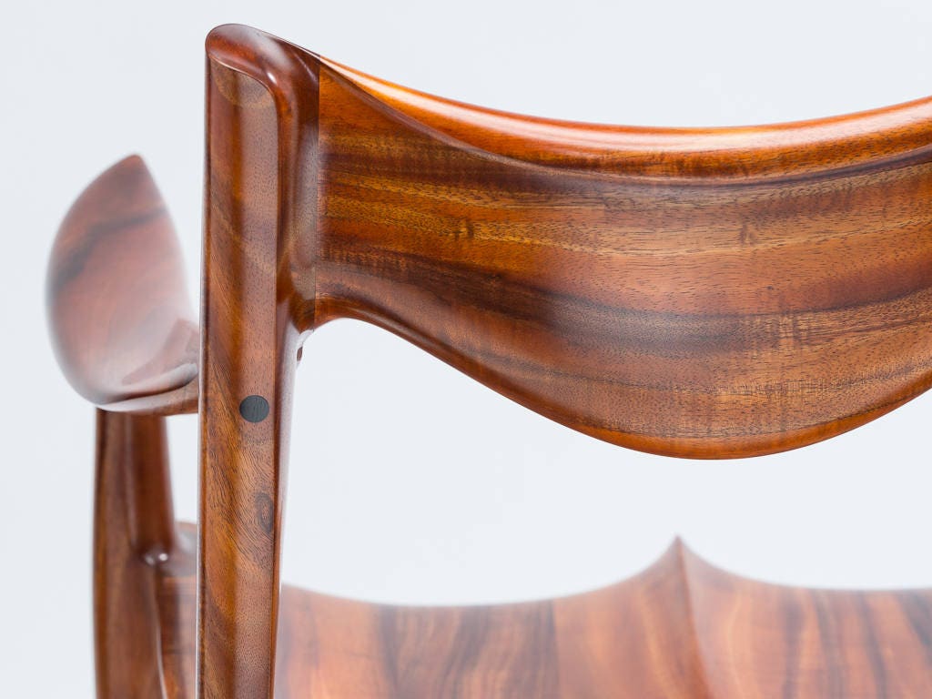 Sillón, esculpido en madera de acacia koa hawaiana de grado instrumental,  solo por comisión, otras especies de madera disponibles - Etsy México, image size:1024x768