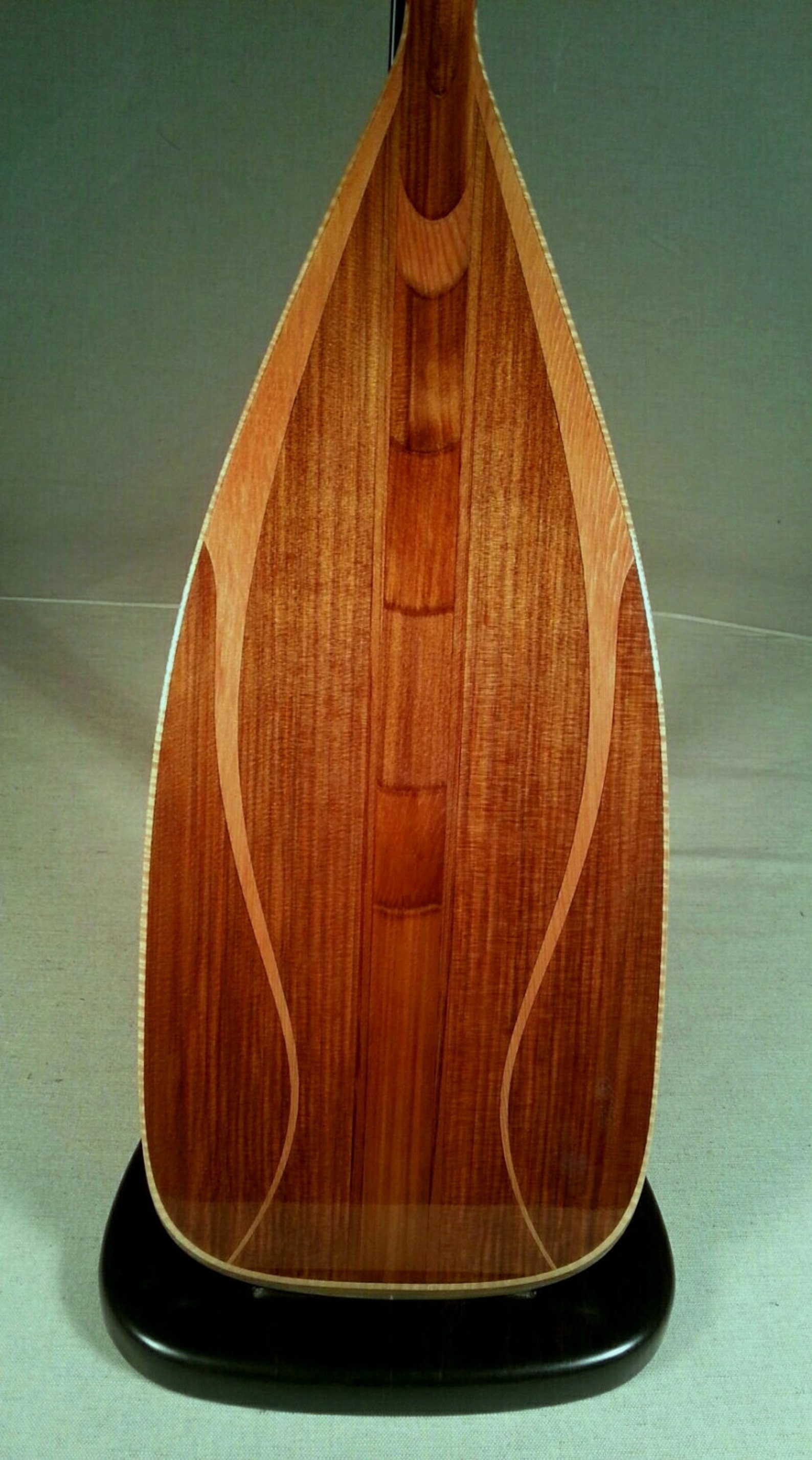 Wooden Canoe Paddle, 12 Degree Double Bend Sblade, western Beauty Iii