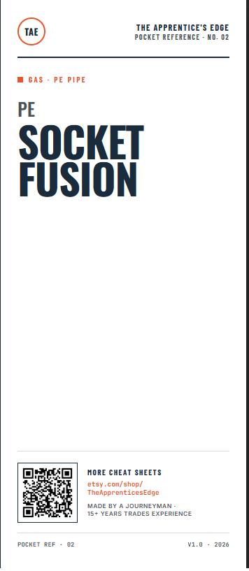 PE Socket Fusion Pocket Reference Guide (printable Trifold) for ...