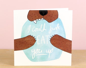 Bear Hug Valentine's Card