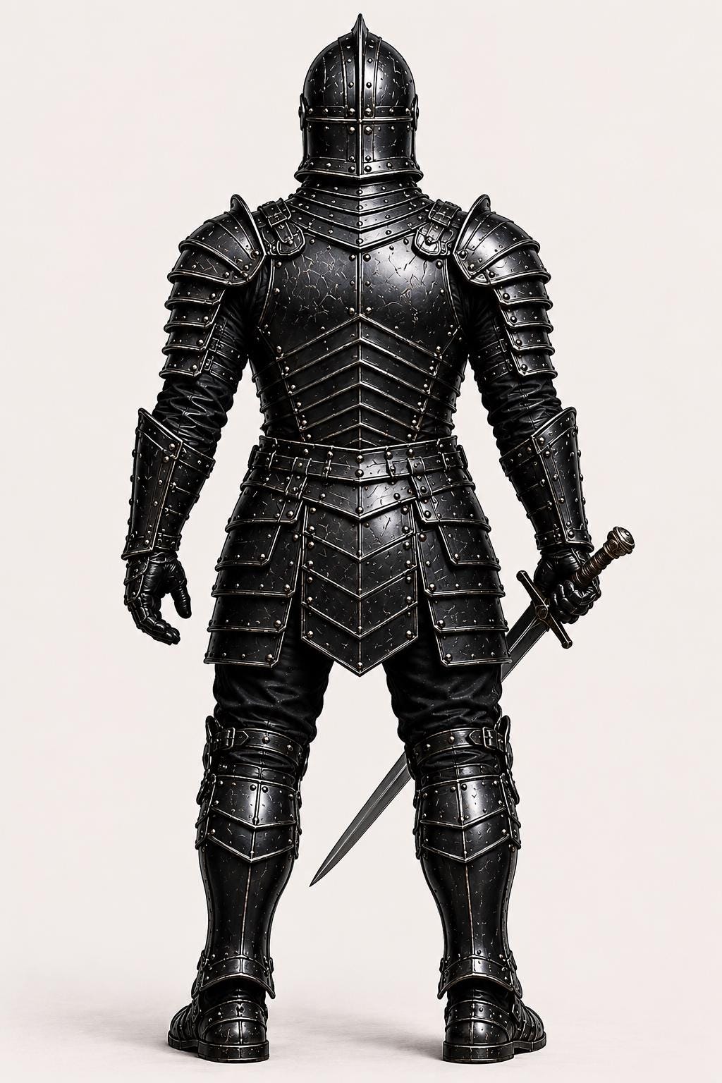 Handmade Black Gothic Armor Suit | Medieval Full Plate Knight Armor ...