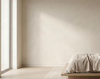 Bone White Plaster Look Wallpaper | Matte Textured Wallcovering