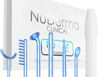 Varita de terapia cutánea clínica NuDerma – Set de 6 herramientas para el cuidado de la piel