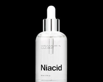 Sérum facial universal Niacid para manchas oscuras, imperfecciones y textura irregular.