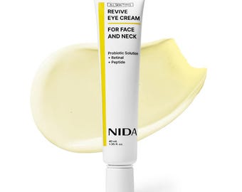 Nida Revive Eye Cream – Peptides & Retinal, 1.35 Fl Oz (40Ml)