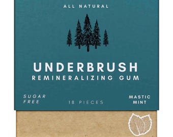 Underbrush Remineralizing Chewing Gum with Nano-Hydroxyapatite for Teeth and Gums