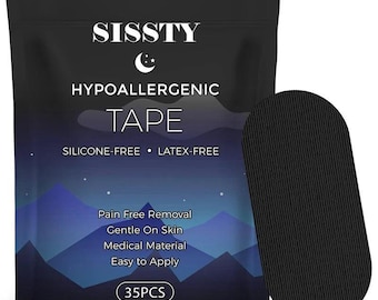 Sissty Mouth Tape – 35 Gentle Strips for Sleeping