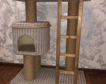 Modern Cat Tree with Condo