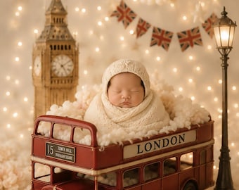 Fondo digital de ensueño para recién nacidos en Londres