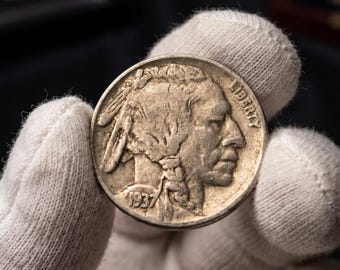 1937 D Buffalo Nickel 3 Legged Variety – Zeldzame Amerikaanse verzamelmunt