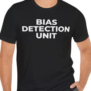 Shirt voor biasdetectie-eenheid, T-shirt met humoristische statistieken voor onderzoekers en epidemiologen