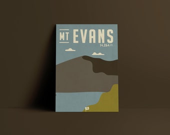 Mt Evans 14er Poster