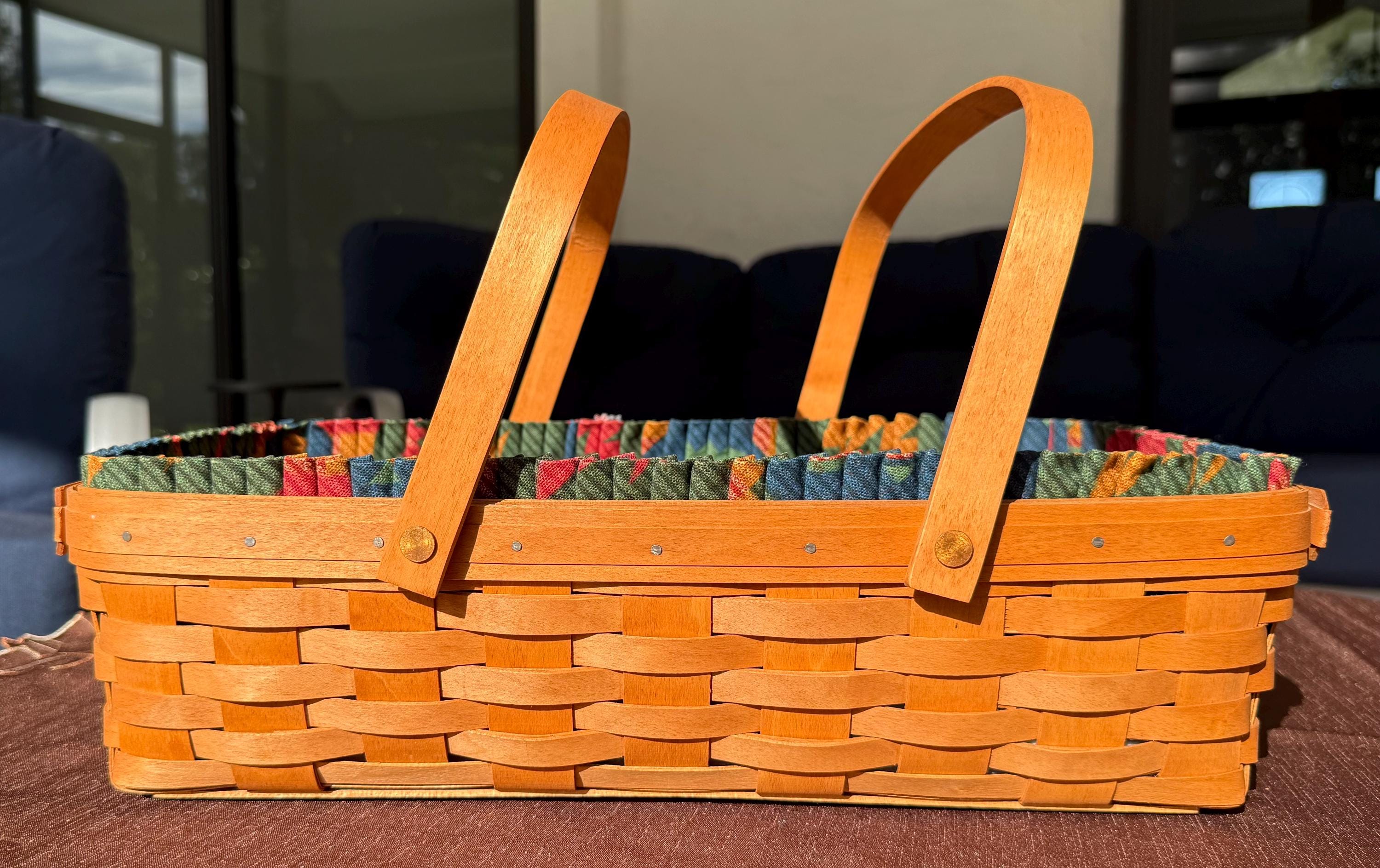 Longaberger Rectangle Basket - Etsy