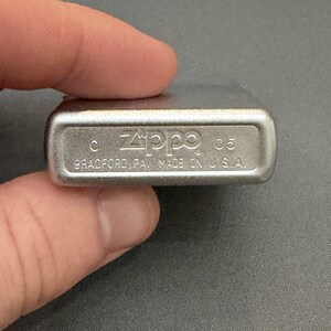 Vintage 2005 Zippo winddicht Feuerzeug Silber Ton Plain EDC C 05 Bild 5