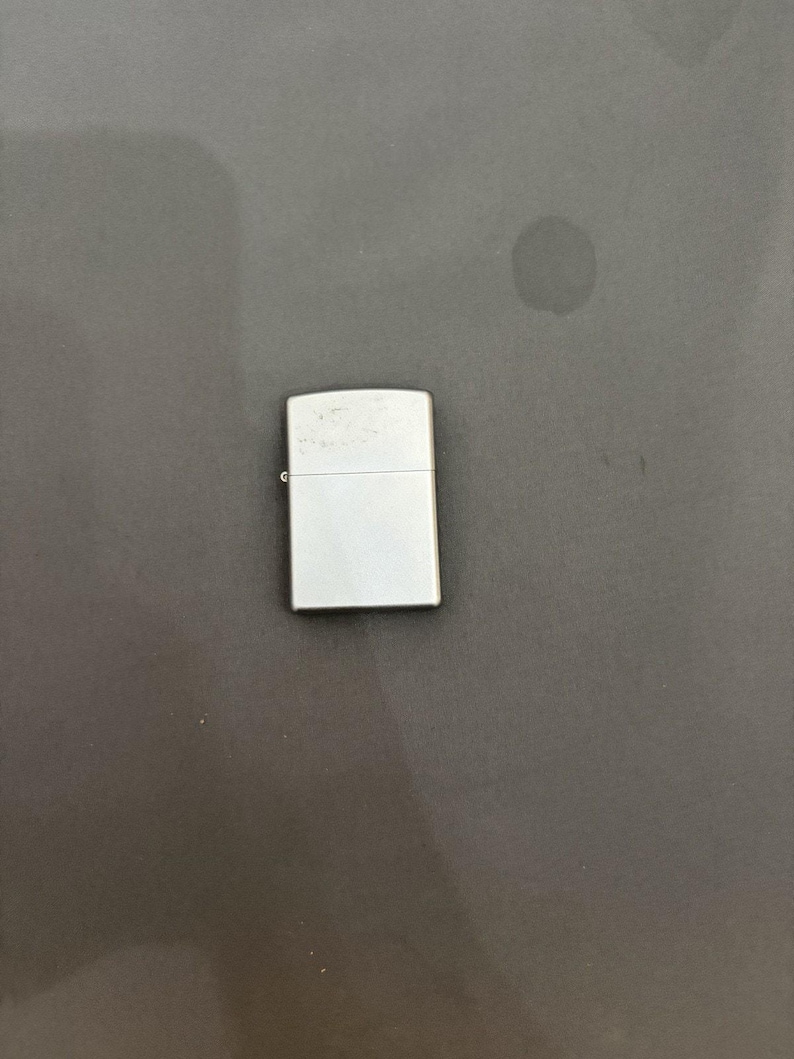 Vintage 2005 Zippo winddicht Feuerzeug Silber Ton Plain EDC C 05 Bild 3