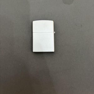 Vintage 2005 Zippo winddicht Feuerzeug Silber Ton Plain EDC C 05 Bild 1