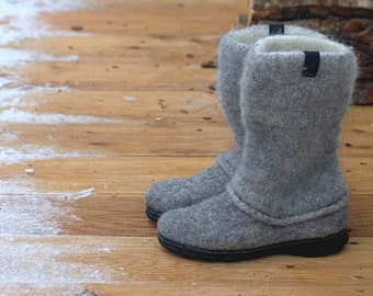 felted wool boots