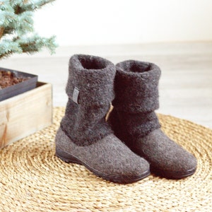 boiled wool shoes