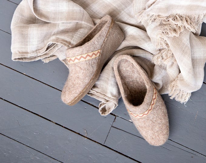 boiled wool clogs sale